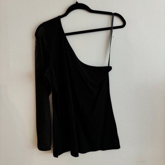 Torrid Black One-Shoulder Top 2X - Picture 6 of 8